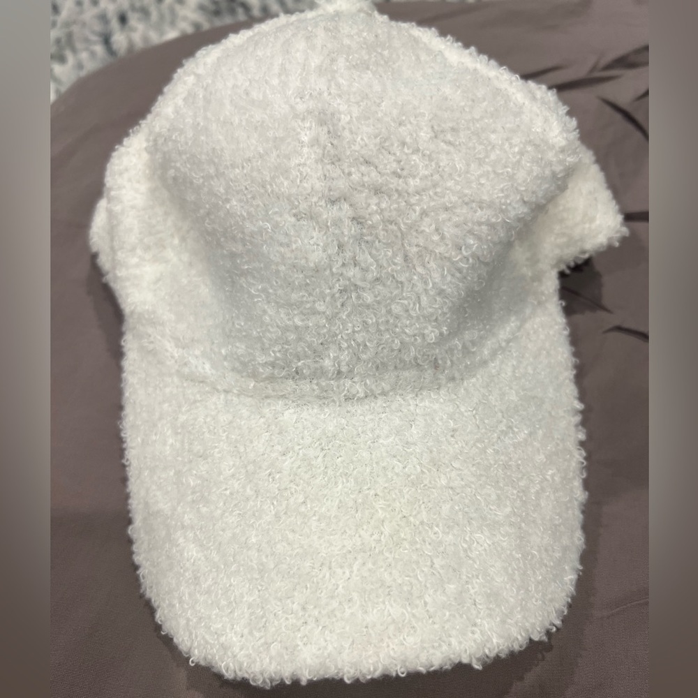 fuzzy baseball hat